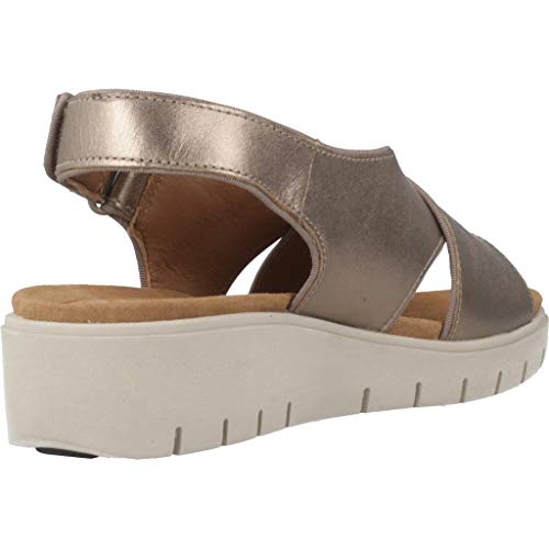 Clarks Un Karely Sun, Chanclas Sandalias Flip-Flop, Dorado (Gold Metallic-), 37 EU