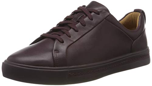 Clarks Un Maui Lace, Zapatillas para Mujer, Marrón (Aubergine Lea Aubergine Lea), 39.5 EU