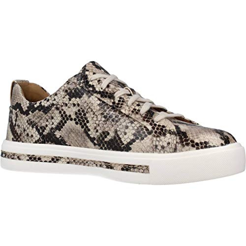 Clarks Un Maui Lace, Zapatillas para Mujer, Multicolor (Natural Snake Natural Snake), 40 EU