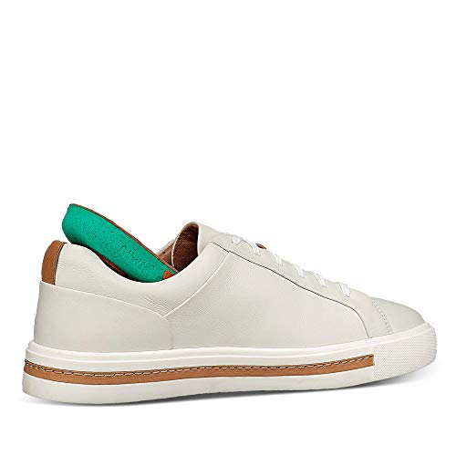 Clarks Un Maui Lace, Zapatos de Cordones Derby Mujer, Blanco (White Leather-), 37.5 EU