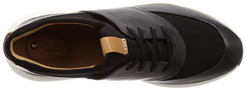 Clarks Un Rio Lace, Zapatillas, Negro (Black Leather Black Leather), 41 EU