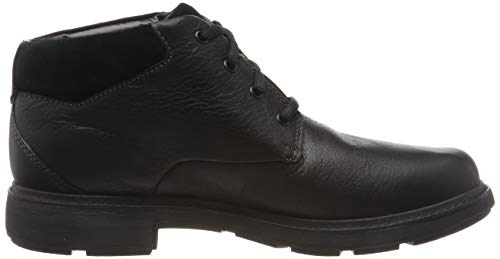 Clarks Un Tread UpGTX, Botas clásicas. Hombre, Negro (Black Leather Black Leather), 43 EU