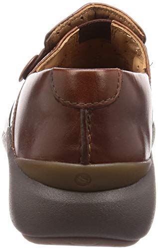 Clarks Un.loop2 Walk, Mocasines para Mujer, Marrón (Dark Tan Lea Dark Tan Lea), 40 EU