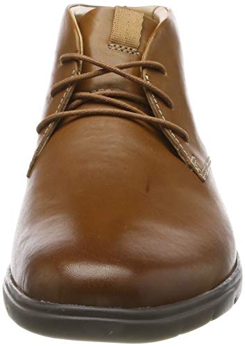 Clarks Vennor Mid, Botas clásicas. Hombre, Piel marrón, 46 EU