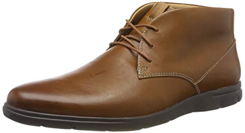 Clarks Vennor Mid, Botas clásicas. Hombre, Piel marrón, 46 EU
