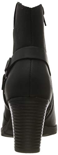 Clarks Verona Rock, Botas Plisadas Mujer, Piel (Piel Negra), 42 EU