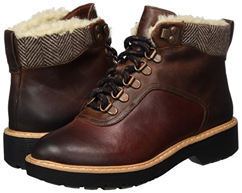 Clarks Witcombe Rock, Botas Mujer, Marrón (Dark Tan Lea), 41 EU