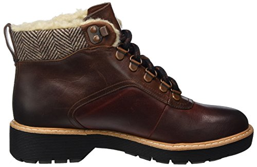 Clarks Witcombe Rock, Botas Mujer, Marrón (Dark Tan Lea), 41 EU