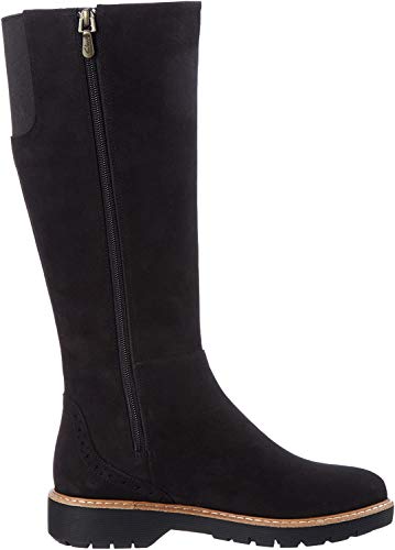 Clarks Witcombeskygtx, Botas Mujer, Negro (Black Nubuck), 36 EU