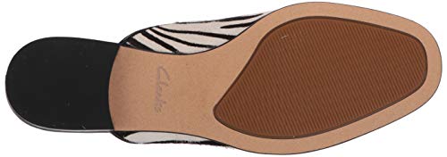 Clarks Women's Pure Blush Mule, Zebra Animal Print, Numeric_7