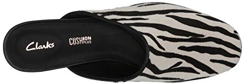Clarks Women's Pure Blush Mule, Zebra Animal Print, Numeric_7