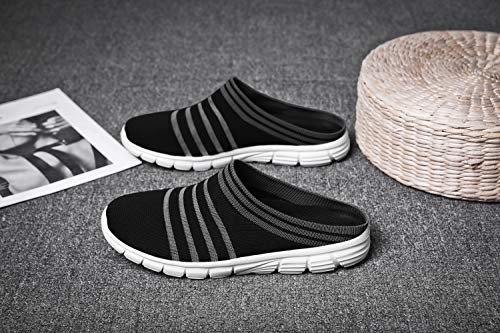 CLYCTIP Zapatillas deportivas de mujer Calcetines Zapatillas Deportes Caminar Gimnasio Running Zapatillas Elástic, color Negro, talla 38 EU