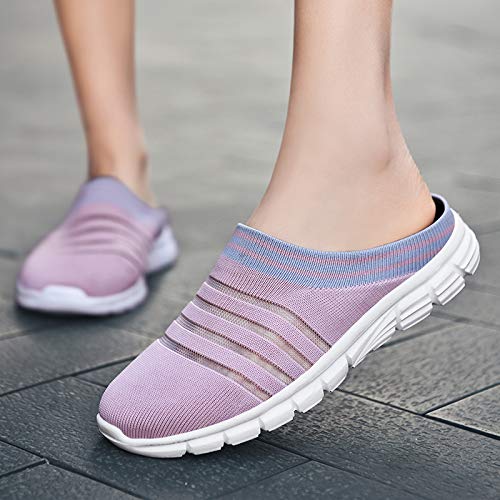 CLYCTIP Zapatillas deportivas de mujer Calcetines Zapatillas Deportes Caminar Gimnasio Running Zapatillas Elástic, color Rosa, talla 39 EU