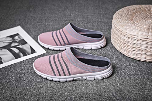 CLYCTIP Zapatillas deportivas de mujer Calcetines Zapatillas Deportes Caminar Gimnasio Running Zapatillas Elástic, color Rosa, talla 39 EU
