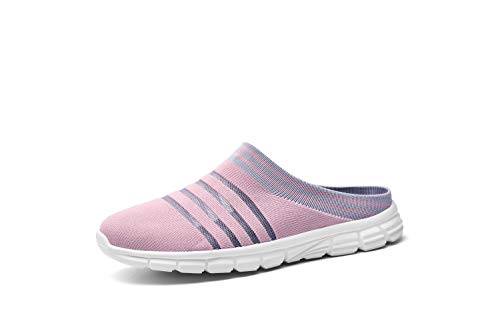 CLYCTIP Zapatillas deportivas de mujer Calcetines Zapatillas Deportes Caminar Gimnasio Running Zapatillas Elástic, color Rosa, talla 39 EU
