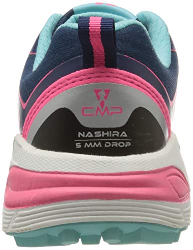 CMP – F.lli Campagnolo Nashira Maxi Wmn Shoe, Zapatillas de Trail Running Mujer, Color Azul Brillante 07me, 41 EU