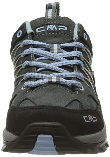 CMP – F.lli Campagnolo Rigel Low Wmn Trekking Shoe WP, Zapatillas de Senderismo Mujer, Graffite Azzurro 77bd, 39 EU