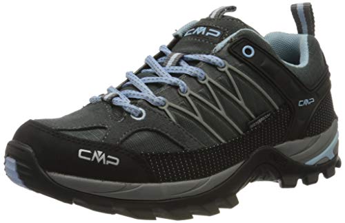 CMP – F.lli Campagnolo Rigel Low Wmn Trekking Shoe WP, Zapatillas de Senderismo Mujer, Graffite Azzurro 77bd, 39 EU