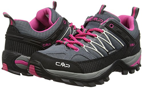 CMP Rigel - Zapatillas de senderismo Mujer, Gris (Grey-Fuxia-Ice 103Q), 37 EU