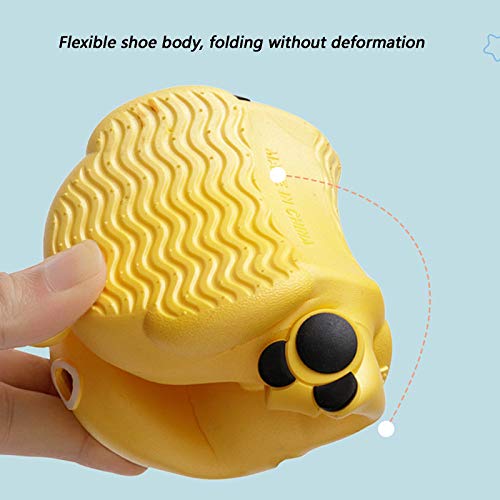 CNNLove Sandalias De Verano Bebé Infante para Niños Y Niñas, Zapatos Bonitos De Dibujos Animados para La Playa, Zapatillas con Tapa,Amarillo,30~31