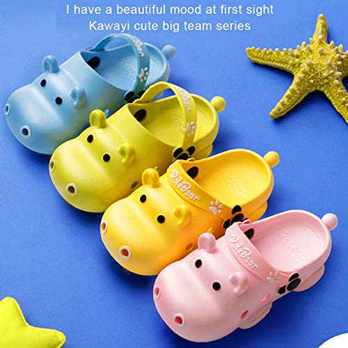 CNNLove Sandalias De Verano Bebé Infante para Niños Y Niñas, Zapatos Bonitos De Dibujos Animados para La Playa, Zapatillas con Tapa,Amarillo,30~31