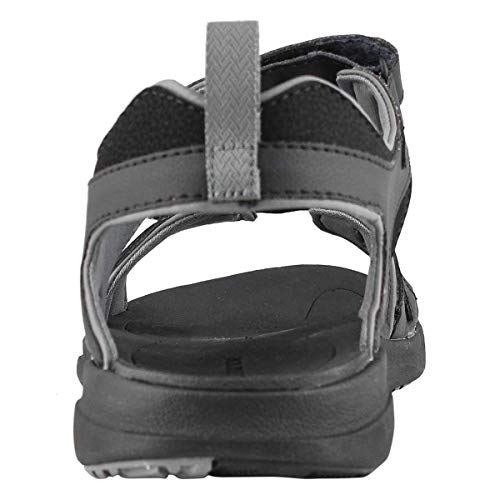 Columbia 2 Strap, Sandalia Hombre, Black (Black, Ti Grey Steel 010), 43 EU
