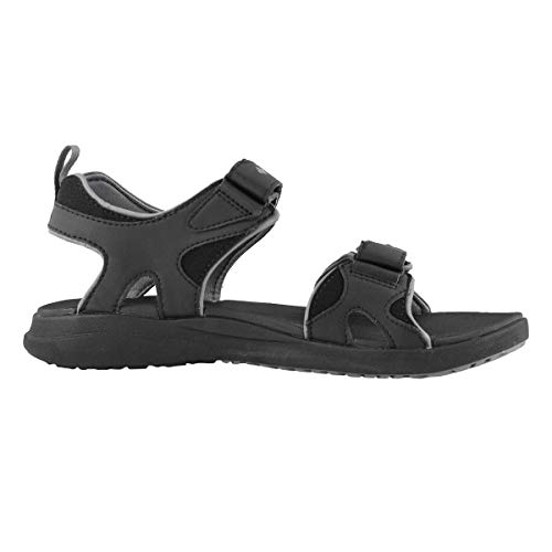 Columbia 2 Strap, Sandalia Hombre, Black (Black, Ti Grey Steel 010), 43 EU