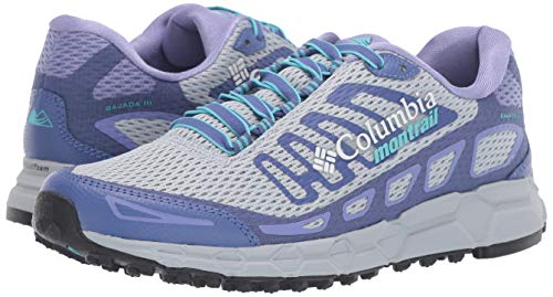 Columbia Bajada™ III, Zapatillas de Trail Running Mujer, Azul (Cirrus Grey, Opal Blue), 37 EU