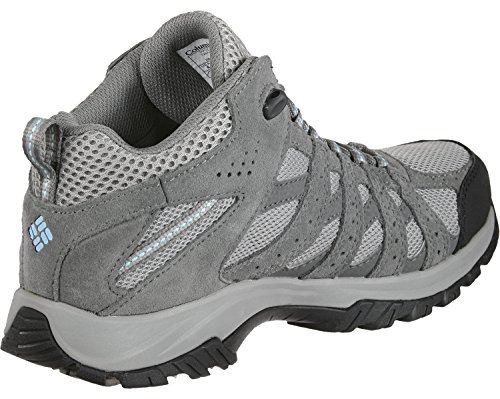 Columbia Canyon Point Mid, Zapatos de Senderismo Impermeables Mujer, Gris (Light Grey, Oxygen), 38 EU