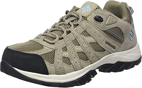 Columbia Canyon Point, Zapatillas de Senderismo Mujer, Marrón, Azul (Pebble, Sky Blue), 36 EU