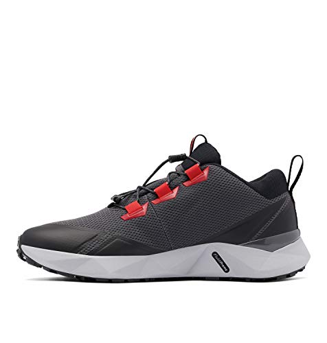 Columbia Facet 30 Outdry, Zapatillas para Caminar Hombre, Negro y Rojo Brillante, 42.5 EU
