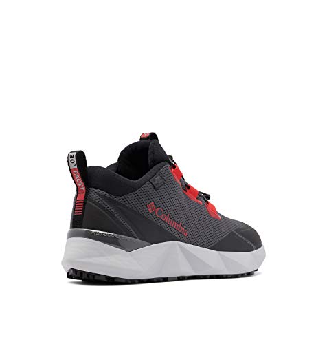 Columbia Facet 30 Outdry, Zapatillas para Caminar Hombre, Negro y Rojo Brillante, 42.5 EU