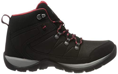 Columbia Fire Venture L Mid II WP, Botas de Senderismo Mujer, Negro (Black, Daredevi 010), 37 EU