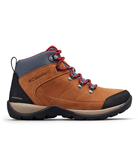 Columbia FIRE VENTURE S II Botas de senderismo impermeables para mujer, Beige(Elk, Beet), 36 EU