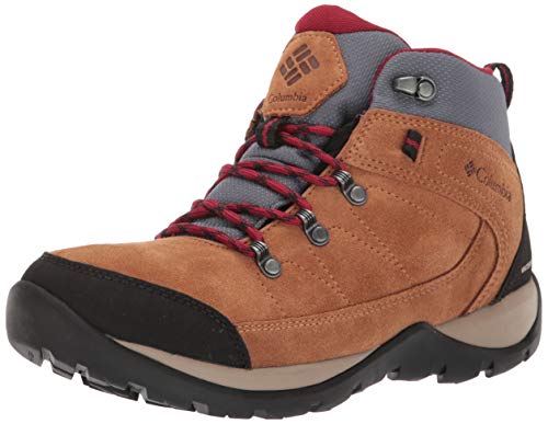 Columbia FIRE VENTURE S II Botas de senderismo impermeables para mujer, Beige(Elk, Beet), 36 EU