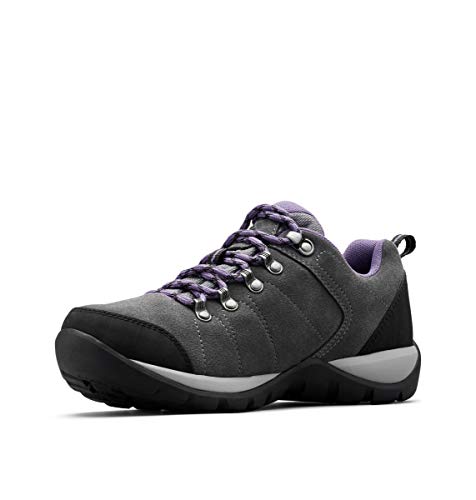 Columbia FIRE VENTURE S II Zapatos de senderismo impermeables para mujer, Gris(Titanium MHW, Plum Purple), 38 EU