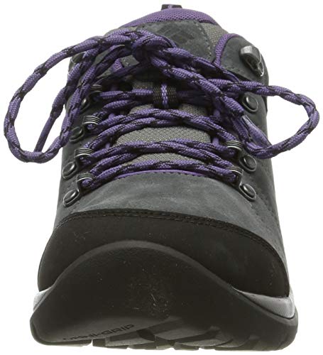 Columbia FIRE VENTURE S II Zapatos de senderismo impermeables para mujer, Gris(Titanium MHW, Plum Purple), 38 EU