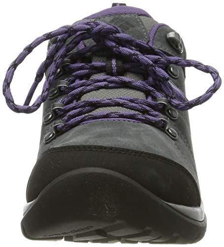 Columbia FIRE VENTURE S II Zapatos de senderismo impermeables para mujer, Gris(Titanium MHW, Plum Purple), 40 EU
