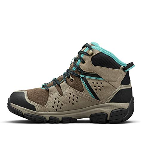 Columbia ISOTERRA Mid Outdry, Botas de montaña Mujer, Gris (Mud, Teal 255), 39.5 EU