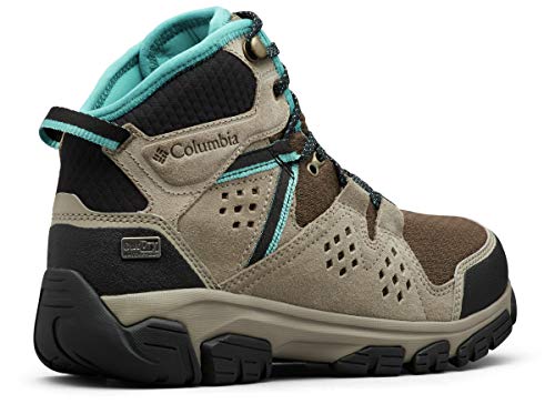 Columbia ISOTERRA Mid Outdry, Botas de montaña Mujer, Gris (Mud, Teal 255), 39.5 EU