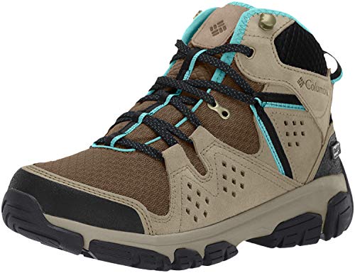 Columbia ISOTERRA Mid Outdry, Botas de montaña Mujer, Gris (Mud, Teal 255), 39.5 EU