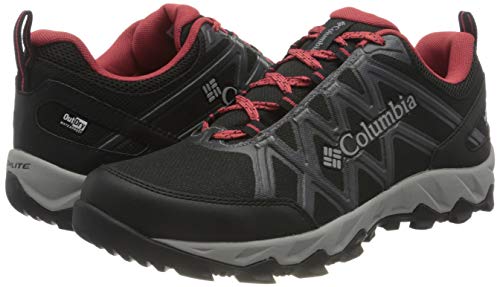 Columbia Peakfreak X2 Outdry, Zapatos de Senderismo, para Mujer, Black, Daredevil, 38 EU