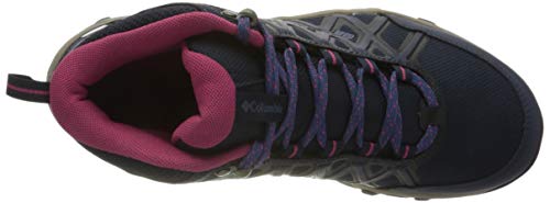 Columbia Peakfreak, Zapatos de Senderismo, para Mujer, Collegiate Navy, Dark Fuchsia, 43