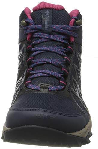 Columbia Peakfreak, Zapatos de Senderismo, para Mujer, Collegiate Navy, Dark Fuchsia, 43