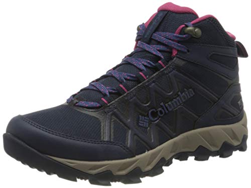 Columbia Peakfreak, Zapatos de Senderismo, para Mujer, Collegiate Navy, Dark Fuchsia, 43