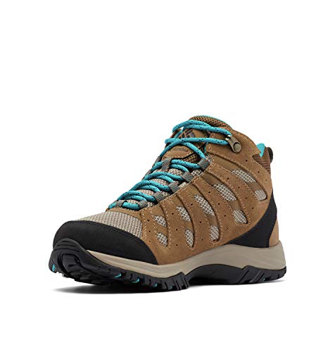 Columbia Redmond III Mid Waterproof, Zapatillas para Caminar Mujer, Nivel del mar Khaki, 38 EU