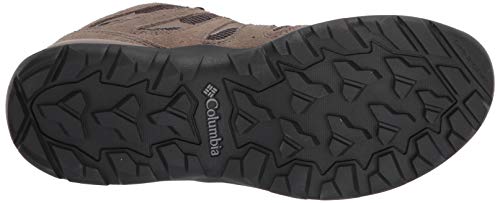 Columbia Redmond V2 Mid, Botas de Senderismo Impermeables Mujer, Marrón, Azul (Mud, Lagoon), 37 EU