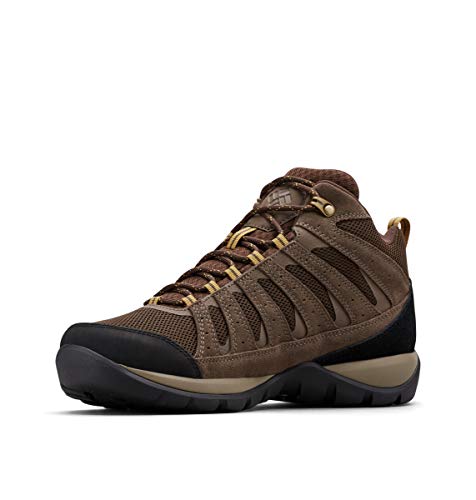 Columbia Redmond V2 Mid, Zapatillas de Senderismo Impermeables Mujer, Marrón (Cordovan, Baker), 44.5 EU