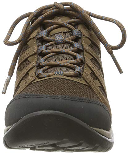 Columbia Redmond V2, Zapatillas de Senderismo Impermeables Mujer, Marrón (Espresso MHW, Deep Ocean), 38 EU
