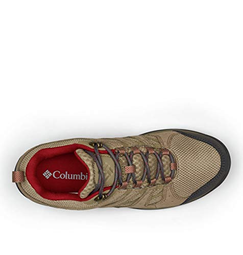 Columbia Redmond V2, Zapatillas de Senderismo Impermeables Mujer, Marrón, Rojo (Pebble, Beet), 40 EU